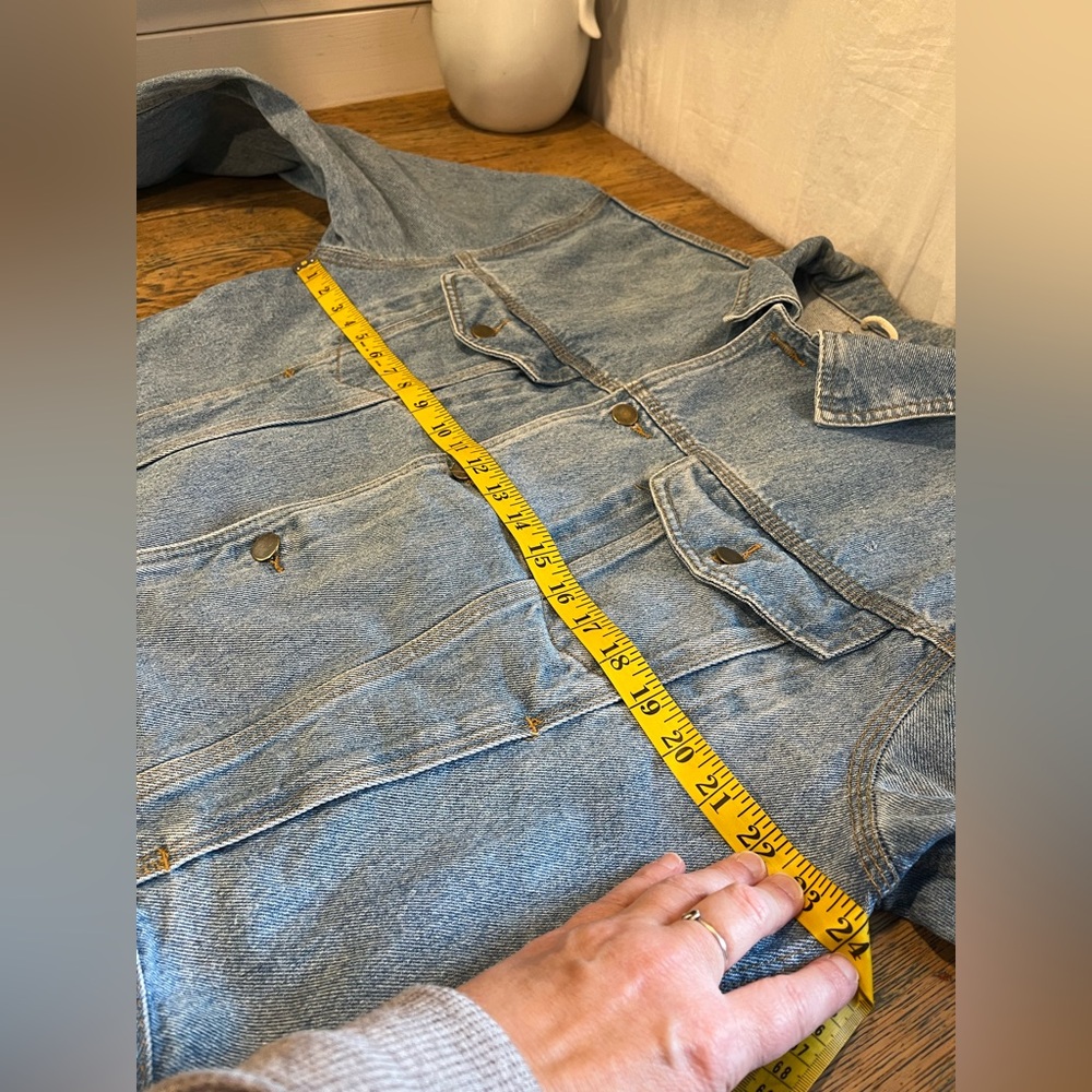 BZJ Blue Denim Jacket Size L Vintage unisex - Picture 9 of 11